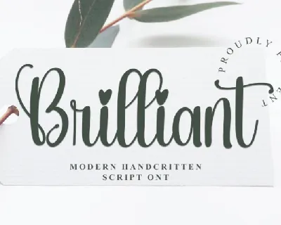Brilliant Calligraphy Typeface font