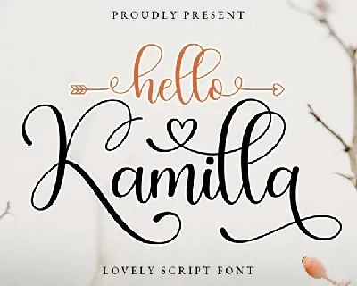 Hello Kamilla font