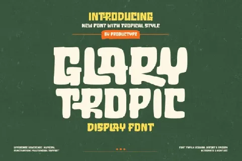 Glary Tropic font