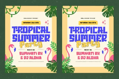 Glary Tropic font