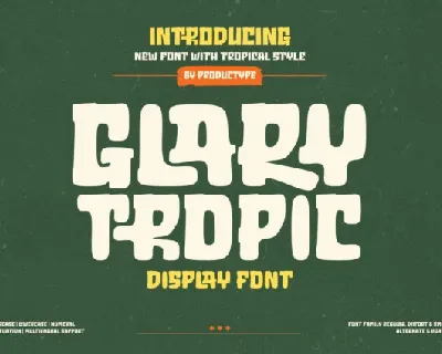 Glary Tropic font