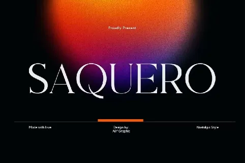 Saquero font