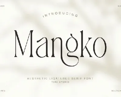 Mangko font