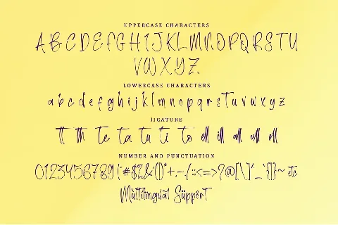 Yellow Cute font