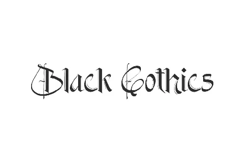 Black Gothics Demo font