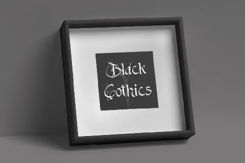 Black Gothics Demo font