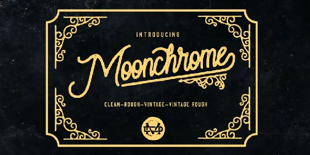 Moonchrome Rough font