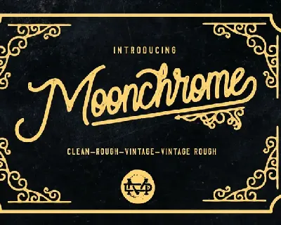 Moonchrome Rough font