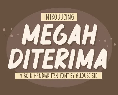Megah Diterima font