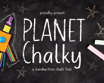Planet Chalky font