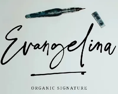 Evangelina Signature font