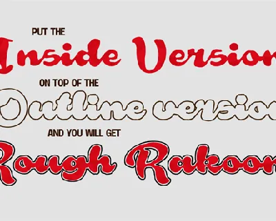 Rough Rakoon font