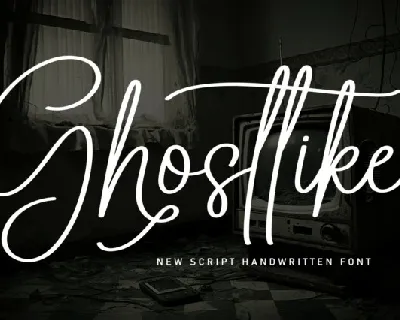 Ghostlike Script font