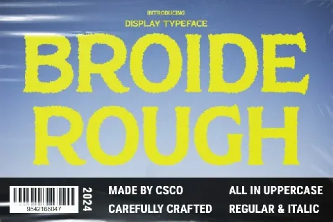 Broide Rough font