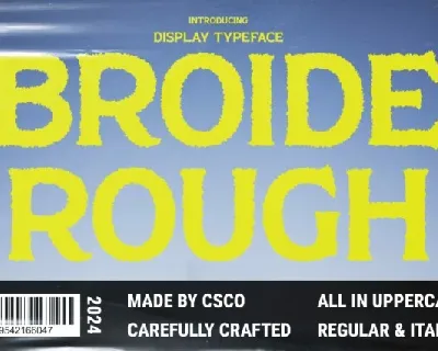 Broide Rough font