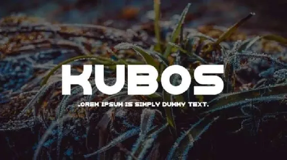 Kubos Display Typeface Free font