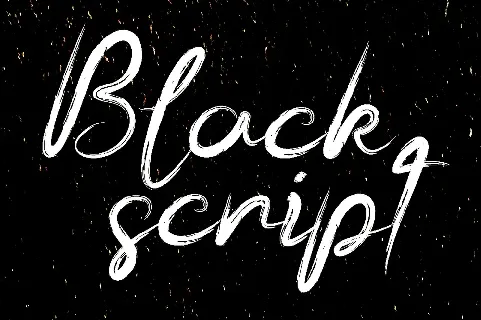 Blackscript font