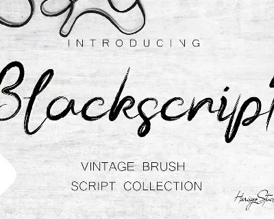 Blackscript font