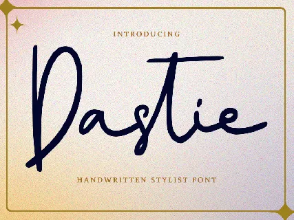 Dastie - Personal Use font