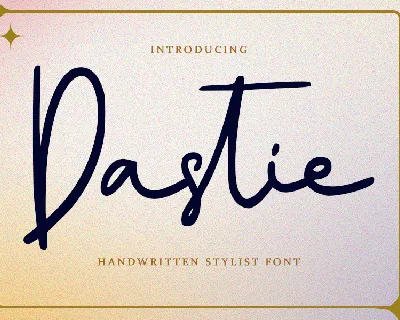 Dastie - Personal Use font