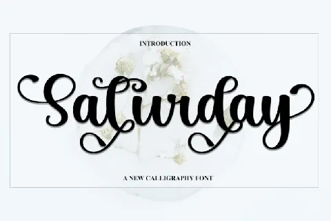 Saturday Calligraphy font