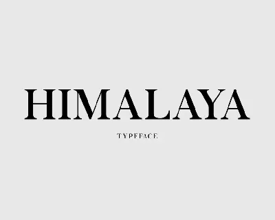 Himalaya font