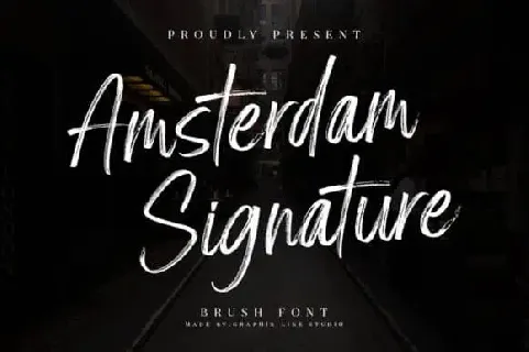 Amsterdam Signature Brush font