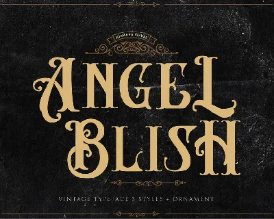 Angel Blish Typeface font