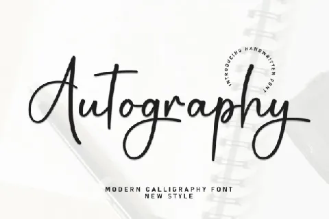 Autography Handwritten font