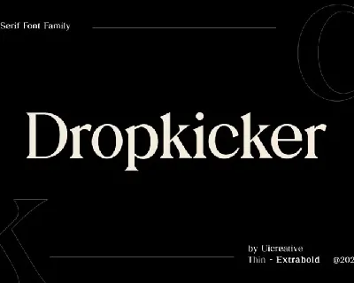 Dropkicker Family font