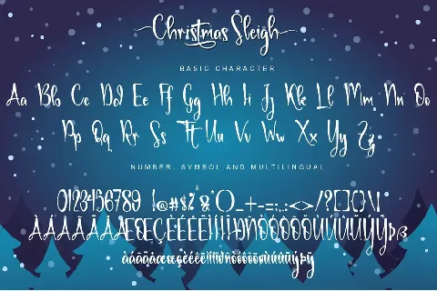 Christmas Sleigh-PERSONAL USE font