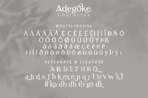 Adegoke font