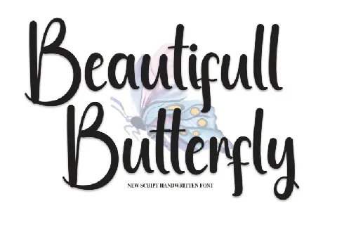 Beautifull Butterfly font