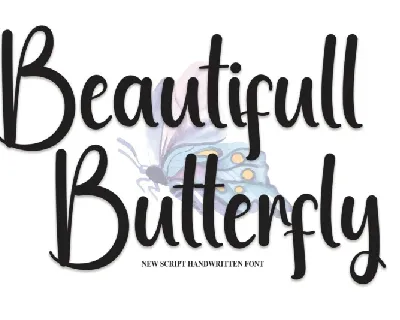 Beautifull Butterfly font