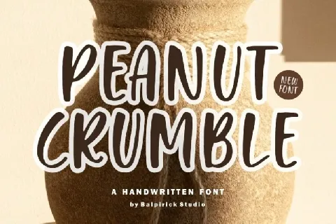 Peanut Crumble font