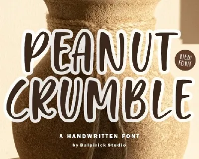 Peanut Crumble font