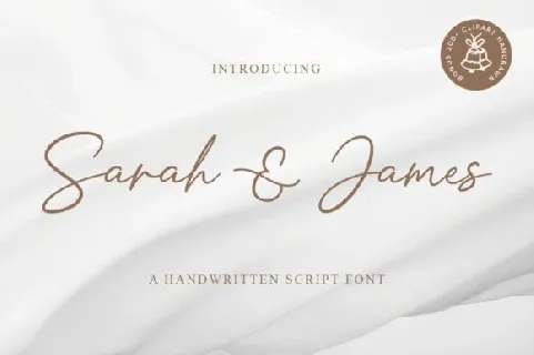 Sarah And James font