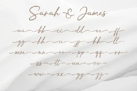 Sarah And James font