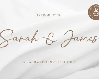 Sarah And James font