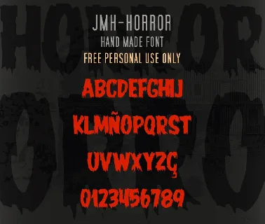 JMH-HORROR font