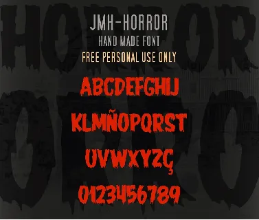 JMH-HORROR font