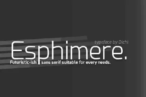 Esphimere font family
