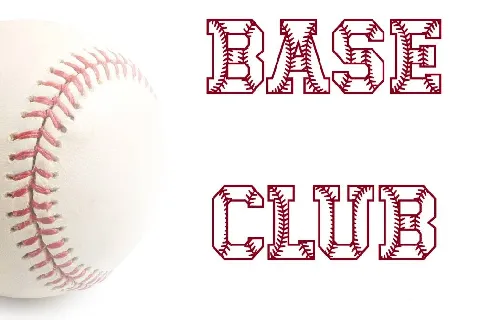 Baseball Club font