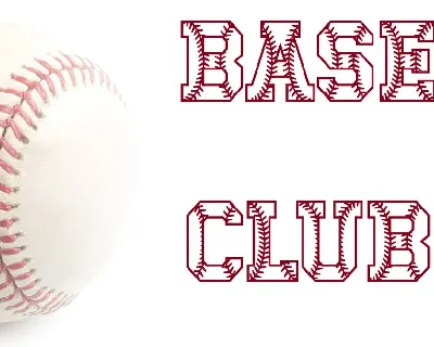 Baseball Club font