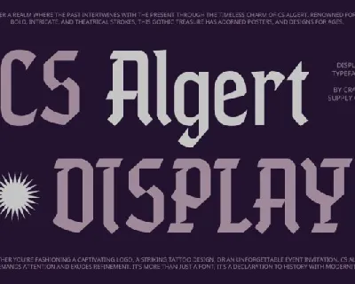 CS Algert font