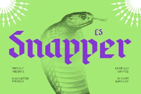 CS Snapper font