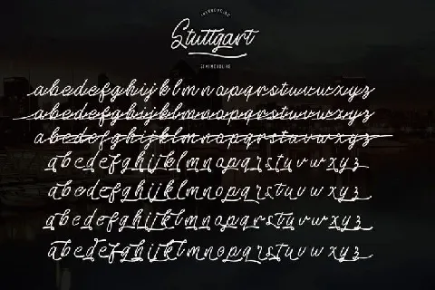 Stuttgart Handwritten font