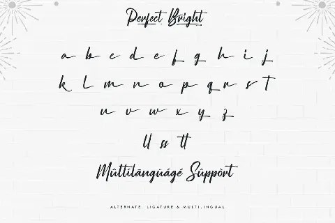 Perpect Bright Demo font