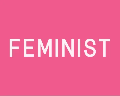 Feminist font