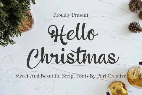 Hello Christmas font